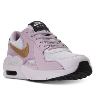 Nike Girls Youth Air Max Excee in Gold & Lilac (5.5Y)
